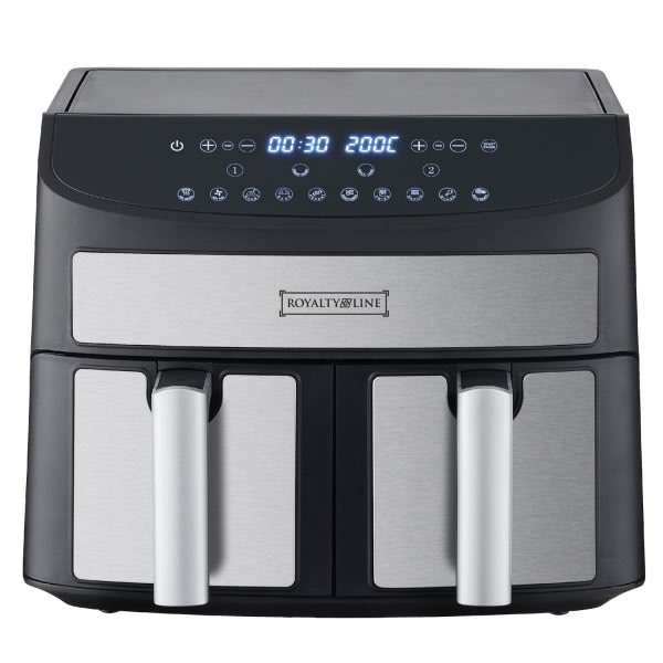 Royalty Line Dual Basket Air Fryer - 2000W