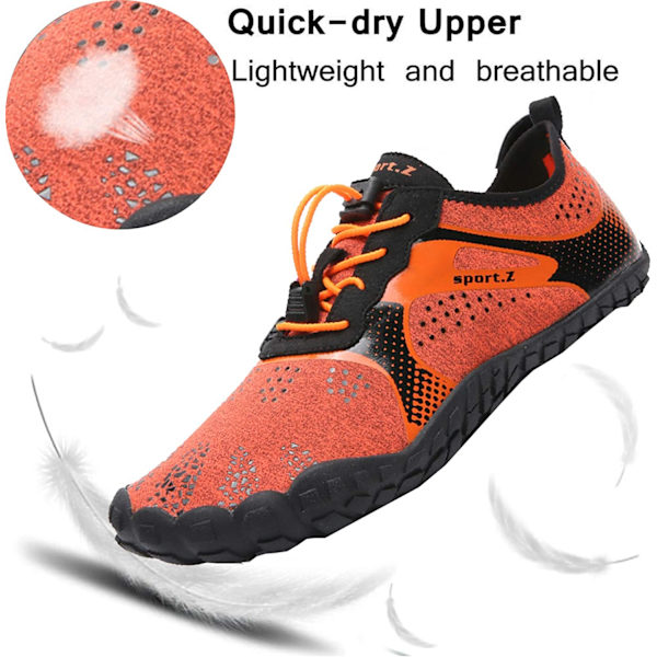 barfota sportvattensportskor strandskor orange 42EU） orange 42EU