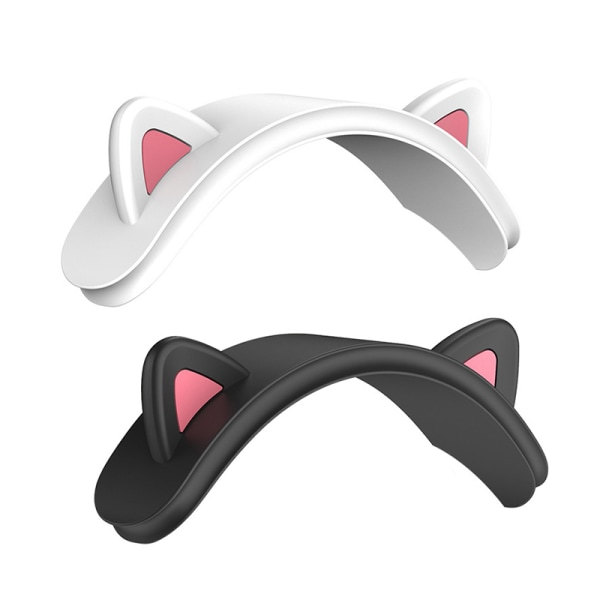 Cat Ears Silikon hörlurar Huvudbandsskydd för Air_sPods Max Black