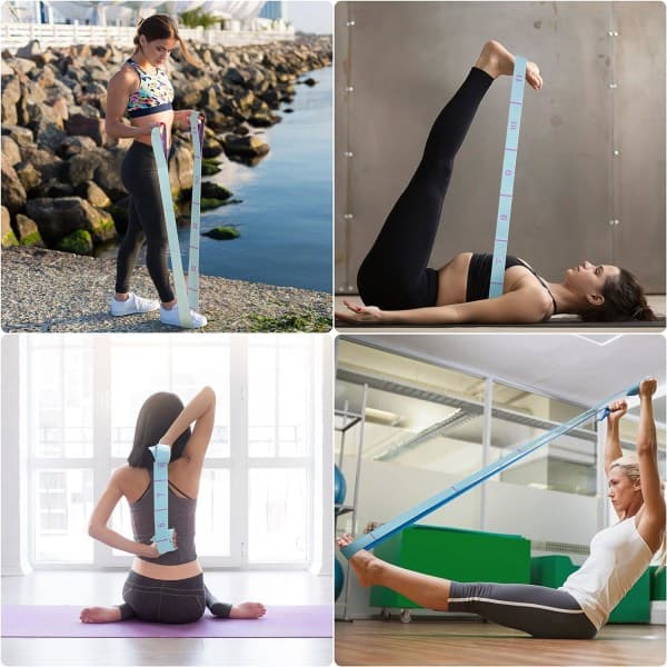 Yoga Strap Exercise Strap, Stretch Yoga Belt Elastic Exercise