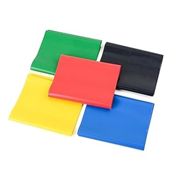 Resistance band set, latex elastiska band, för styrketräning, fysioterapi