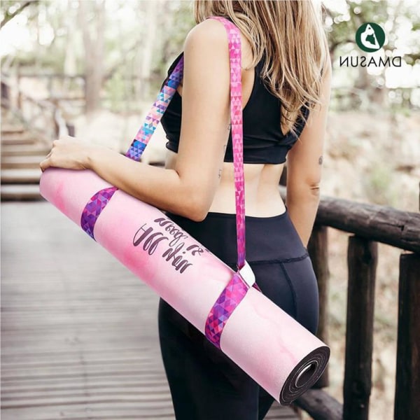 Yogamatta bindande rep Färgglad Gym Training Strap Elastiskt band