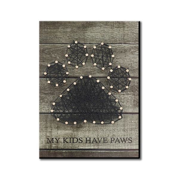 Bear Paw Pattern DIY Nail String Art Kit 3D Drawing Nails