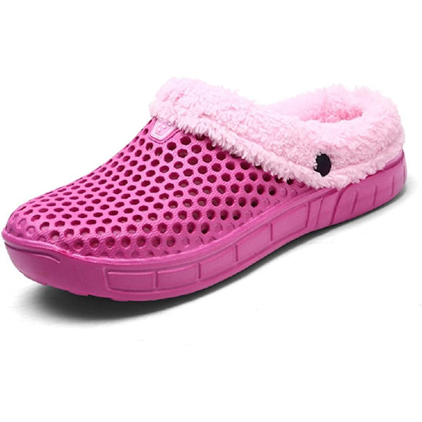 Mules Slip On Trädgårdsskor Varm vintertoffel, rosa,255 pink 255