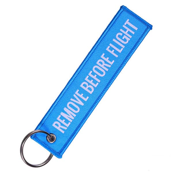 Nyckelring Remove Before Flight Pilot Bomberjacka Blå blå