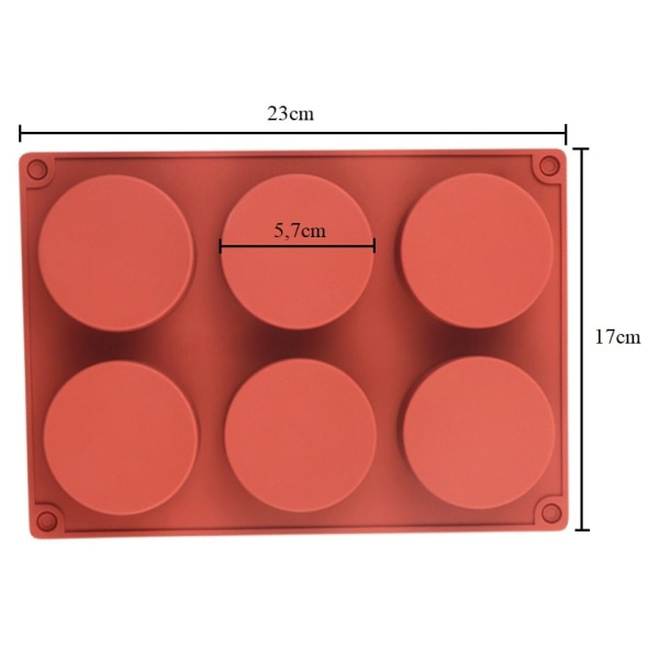 Silikonformad cylinder