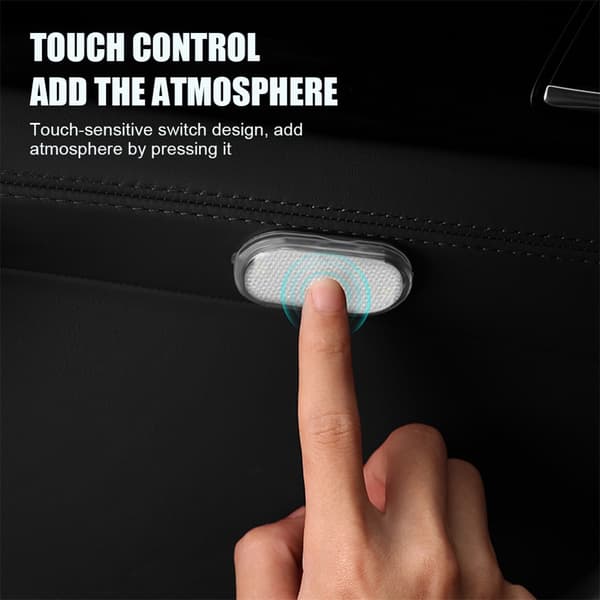 Bil Mini LED interiör Mood Light USB Uppladdningsbart magnetiskt trådlöst Touch Light Läsljus