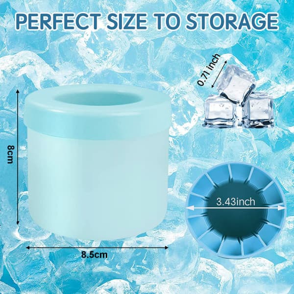 Cylinder Silikon Ice Cube Form, Ice Cubes Maker Grey