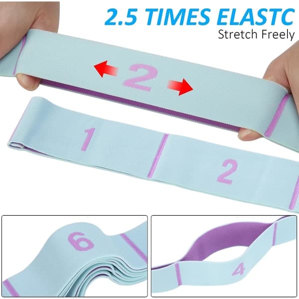 Yoga Strap Exercise Strap, Stretch Yoga Belt Elastic Exercise