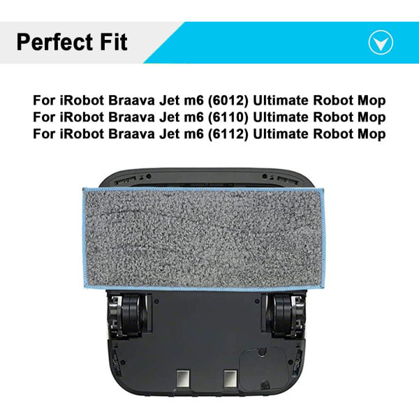 iRobot Braava Jet m6 (6110) (6012) (6112) Ultimate Robot Mop 8-pack, återanvändbar