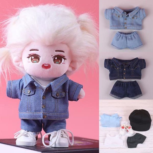 Docka jeansjacka kostym docka kläder 3 3