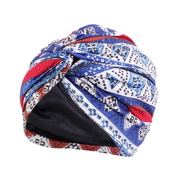 Simulerad sidenfodrad cross twist cap (9 färger)