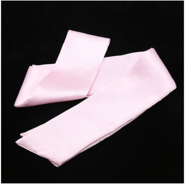 2-pack satin sovmasker, mjuk, 57 tums längd, justerbar, passform för par, resor, tupplur, rosa
