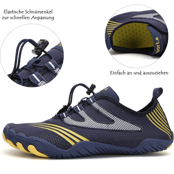 Strandskor, sportvattenskor yogaskor(mörkblå) 38EU dark blue 38EU
