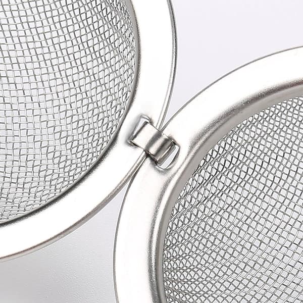 Set med 2 st rostfritt stål mesh teboll te-infusionsanordning, lösbladsfilter, filterpackningsdiffusor