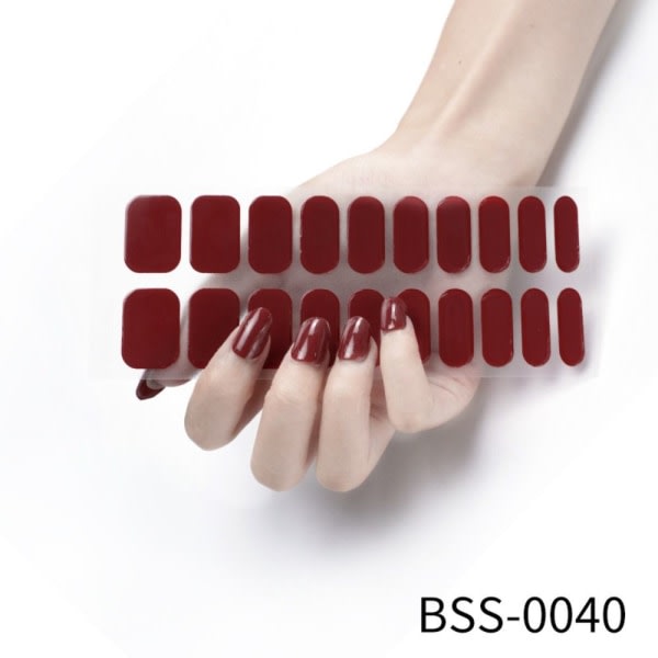 20ST Halvhärdade nagellindningar Nagellackremsor BSS-0039 BSS-0039