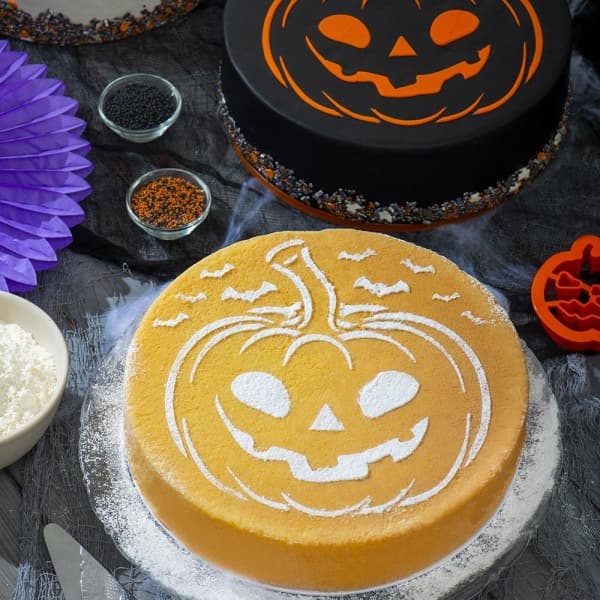 Halloween Stencil Pumpkin - Dekorera multicolor