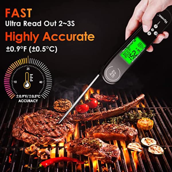 Omedelbar avläsning av kötttermometer, digital mattermometer