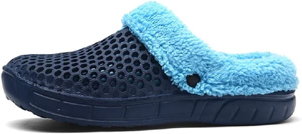 Mules Slip On Trädgårdsskor Varm vintertofflor,blå,235 blue 235