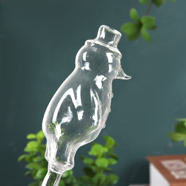 Bear Lazy Watering Device Hemtillbehör Transparent Glas Fl