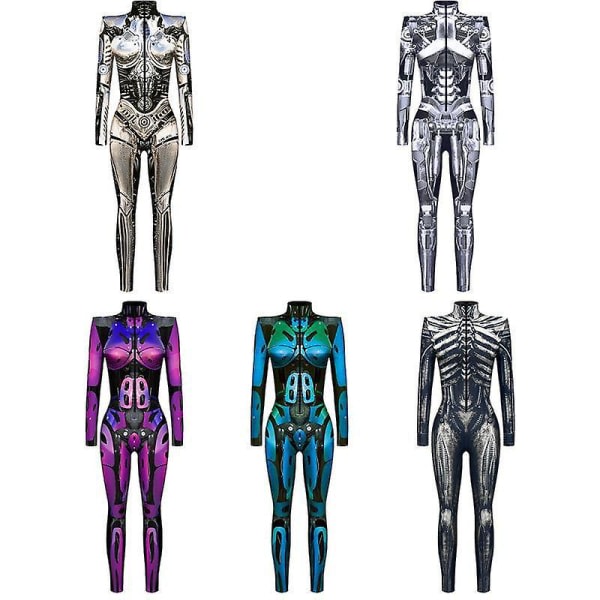 Halloween Armor Cosplay Cosplay Kostym Höst Cosplay Jumpsuit för kvinnor Style02 XL