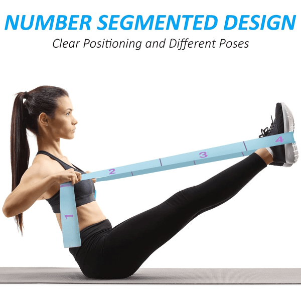 Yoga Strap Exercise Strap, Stretch Yoga Belt Elastic Exercise