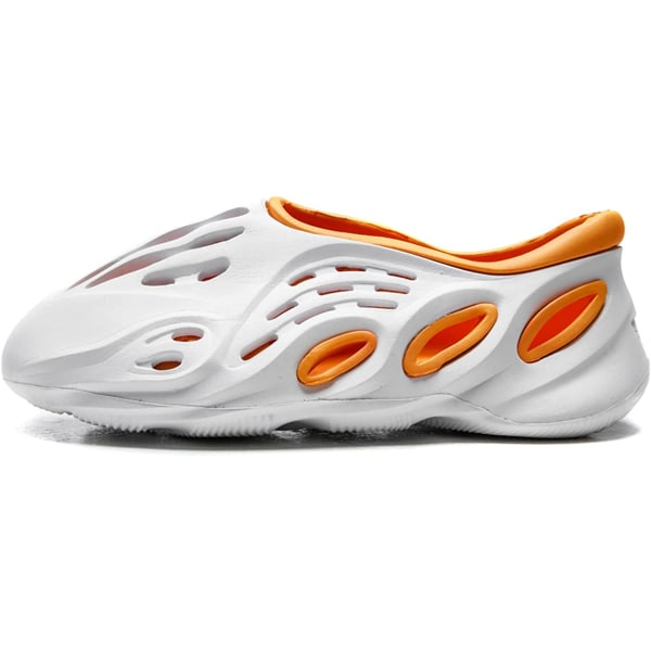 Damskor med hål för män ihåliga sandaler, vit orange, EU 42 white orange EU 42