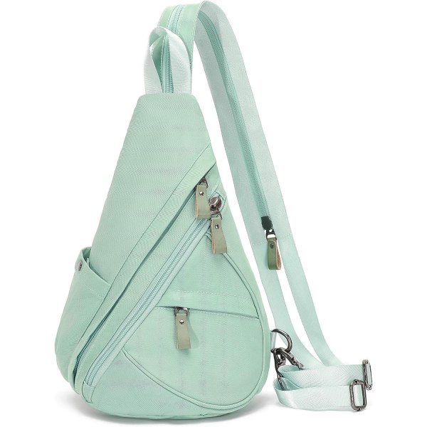 Canvas Sling Bag - Liten Crossbody ryggsäck Shoulder Casual Daypack ryggsäck för män kvinnor