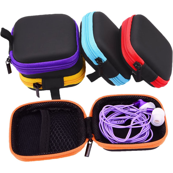 7 delar i Ear Bud Hörlurar Headset Case Mini förvaringsväska