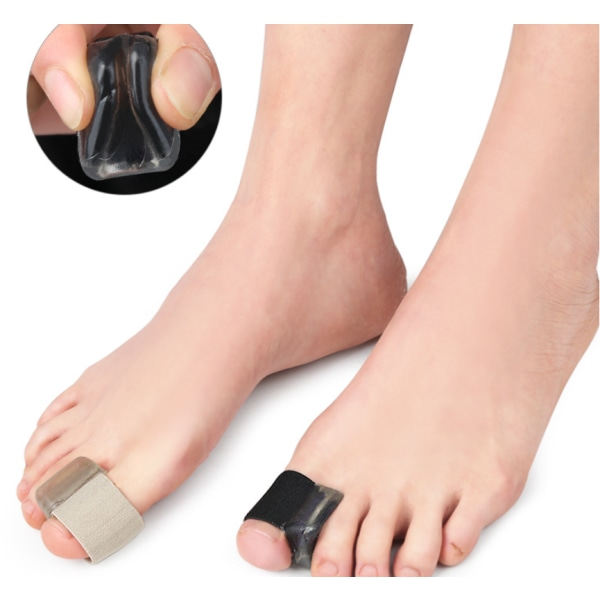 Bunion Spacer Tå Separator Skydd Knyst Corrector Sträcker ut stortån rätar ut överlappande tår,4pack