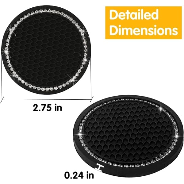 Bilkopphållare, 2-pack Universal Auto Anti Slip Cup