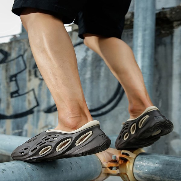 Damskor med hål för män ihåliga sandaler, Beige, EU 42 Beige EU 42