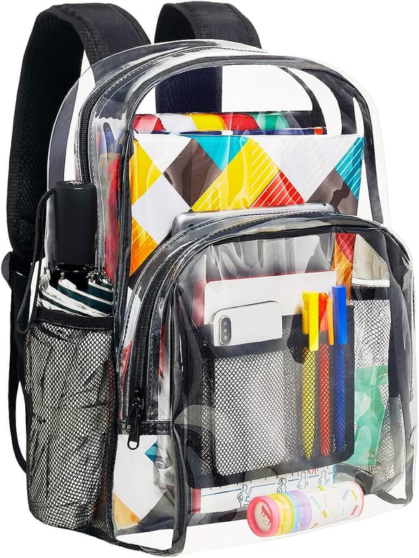 Vorspack Clear Backpack Heavy Duty PVC Transparent Ryggsäck