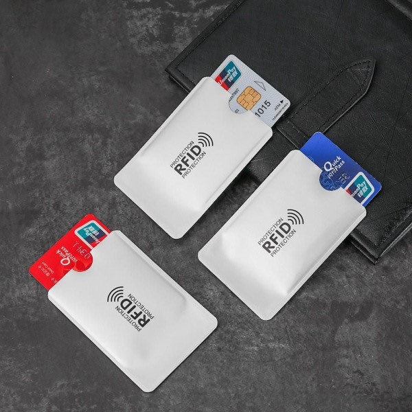 10st kortskyddsfodral ID Bankkortsfodral Anti Case -plånbok