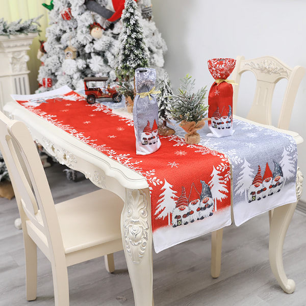 Cover Linnetyg Julbordsduk Festdekor（Gri