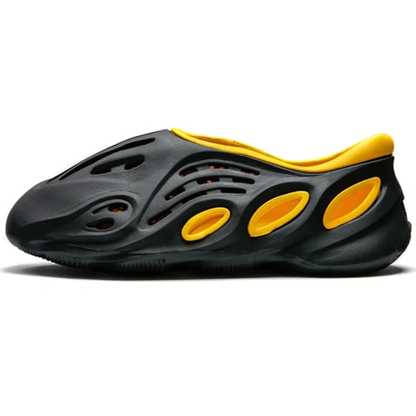 Damskor med hål för män ihåliga sandaler, Svart Gul, EU 44 Black Yellow EU 44