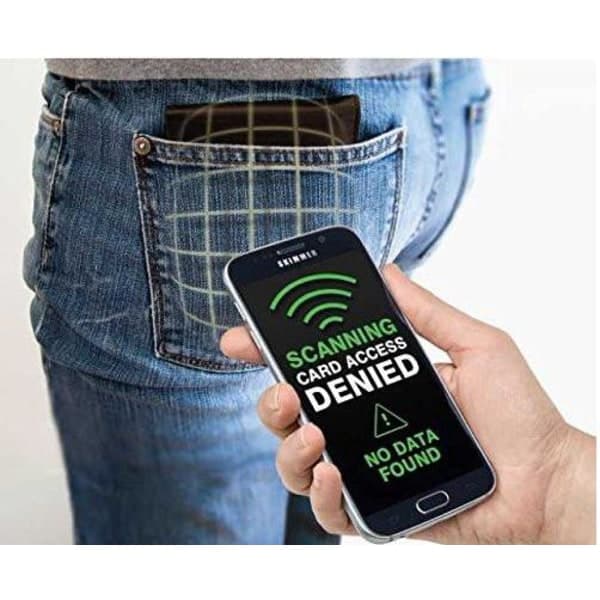 Korthållare med RFID Säker Skydd Aluminiumfacke Smart Plånböcker grå