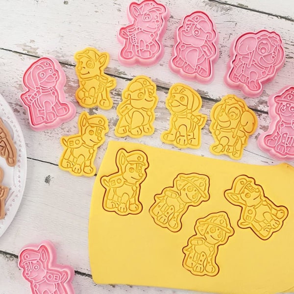 Cookie Cutter, 6 konditorivaror, set med plastskärare