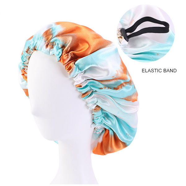 Tie-dye simulering cap (ljusgrön - barn 28cm)