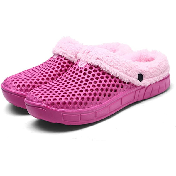 Mules Slip On Trädgårdsskor Varm vintertoffel, rosa,255 pink 255