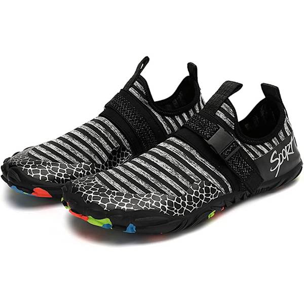 Men Beach Swim Pool Shoes Quick-Dry Sneakers,svarta,EU 40 black EU 40