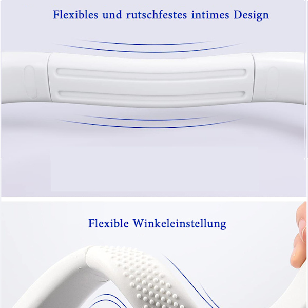 Halsfläkt, bärbar fläkt Mini bladlös tyst handsfree USB -fläkt, liten halsfläkt 360° luftflöde svart