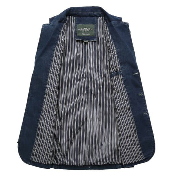 L storlek Nya män Casual Loose Plus Size jeansjacka