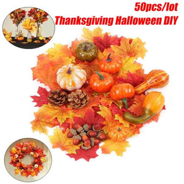 50 st Halloween konstgjorda pumpor heminredning höst höst