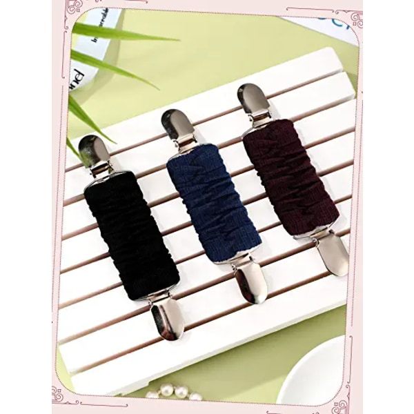3-pack monterad klänning bältesklämma Sjalklämma (11,5*3,1 cm)