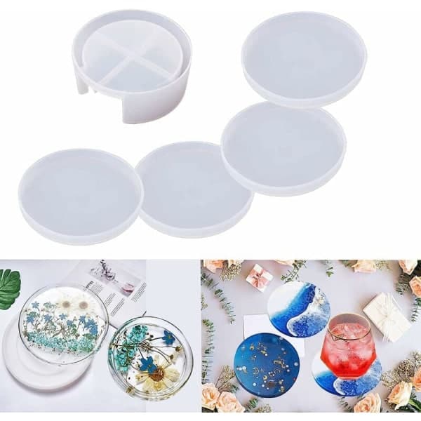 5 st Molds, återanvändbara transparenta molds för