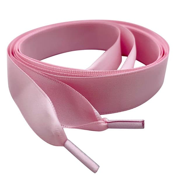 Silk Satin Skosnören pink