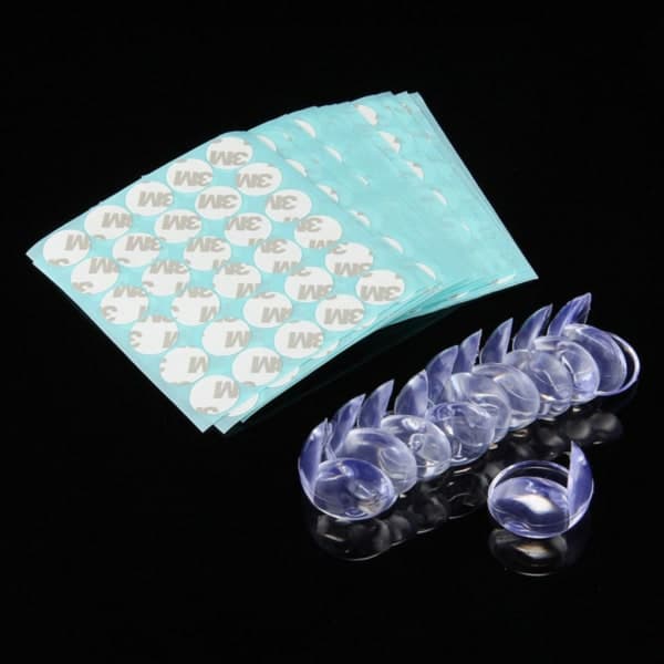 20-Pack - Hörnskydd mot Kanter / Skydd - Barn transparent