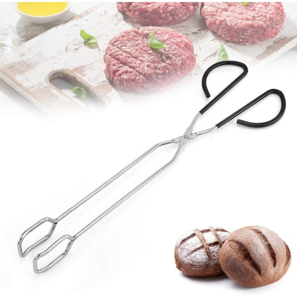 Extra lång saxtång 41 Cm Grilltång i rostfritt stål