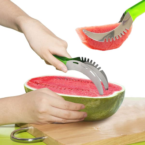 Vattenmelonskivare i rostfritt stål, röd